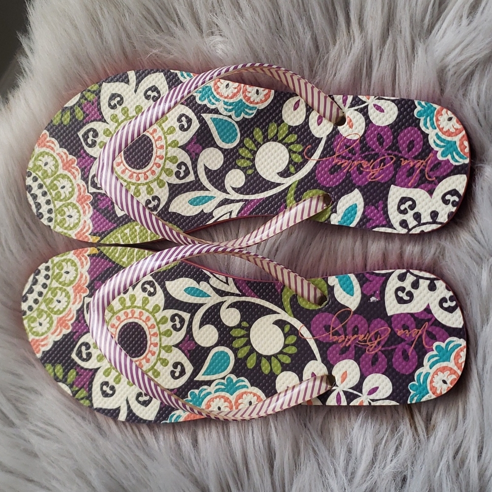 Vera Bradley Plum Crazy Flip Flop Sandal